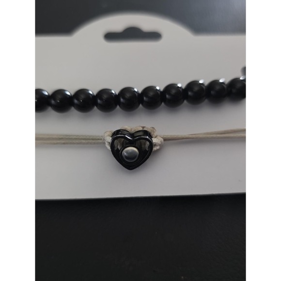 The Unbranded Brand Jewelry - Matching Couples Bracelet Set Heart 100 Languages I‎ Love You Projection Jewelry